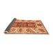 Sideview of Abstract Orange Modern Rug, abs3537org