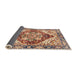 Sideview of Abstract Brown Red Persian Rug, abs3538