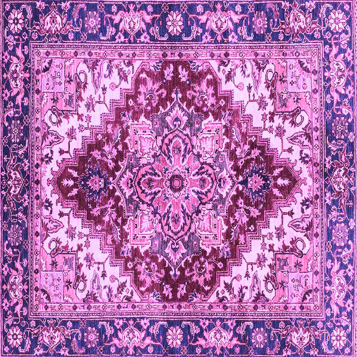 Square Persian Purple Traditional Rug, abs3538pur