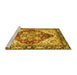 Sideview of Machine Washable Persian Yellow Traditional Rug, wshabs3538yw