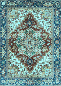 Persian Light Blue Traditional Rug, abs3538lblu