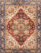 Abstract Brown Red Persian Rug, abs3538