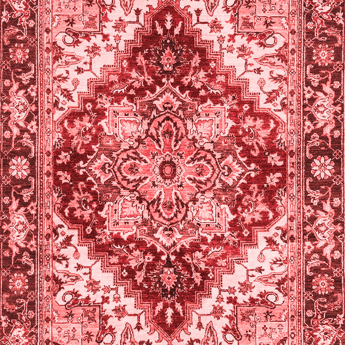 Machine Washable Persian Red Traditional Rug, wshabs3538red