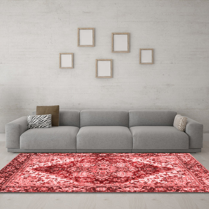 Traditional Red Washable Rugs
