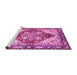 Sideview of Machine Washable Persian Pink Traditional Rug, wshabs3538pnk