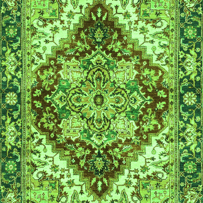 Machine Washable Persian Green Traditional Area Rugs, wshabs3538grn