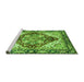 Sideview of Machine Washable Persian Green Traditional Area Rugs, wshabs3538grn