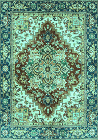 Persian Turquoise Traditional Rug, abs3538turq