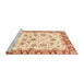 Sideview of Machine Washable Abstract Sun Yellow Rug, wshabs3539