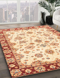 Abstract Sun Yellow Modern Rug, abs3539