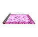 Sideview of Abstract Purple Modern Rug, abs3539pur