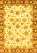 Machine Washable Abstract Yellow Modern Rug, wshabs3539yw