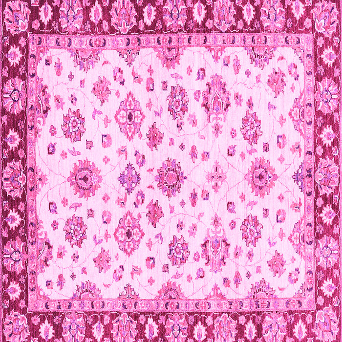Square Abstract Pink Modern Rug, abs3539pnk