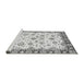 Sideview of Machine Washable Abstract Gray Modern Rug, wshabs3539gry