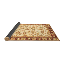 Sideview of Abstract Brown Modern Rug, abs3539brn