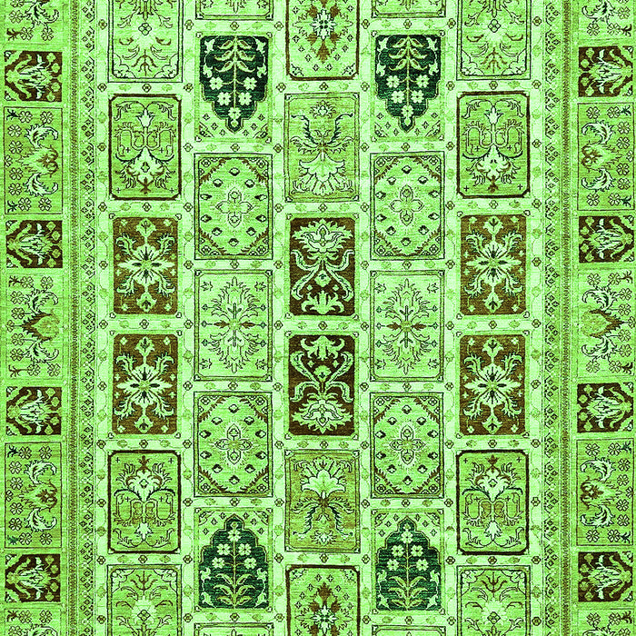 Machine Washable Abstract Green Modern Area Rugs, wshabs353grn