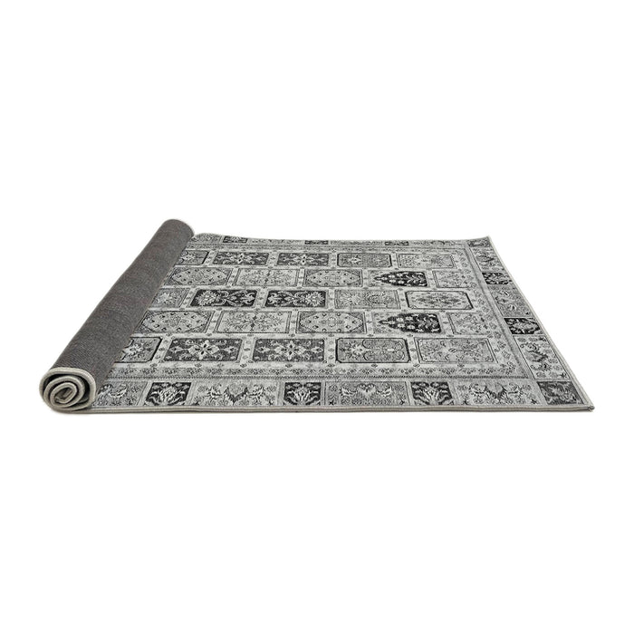 Sideview of Abstract Gray Modern Rug, abs353gry