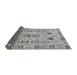 Sideview of Abstract Gray Modern Rug, abs353gry