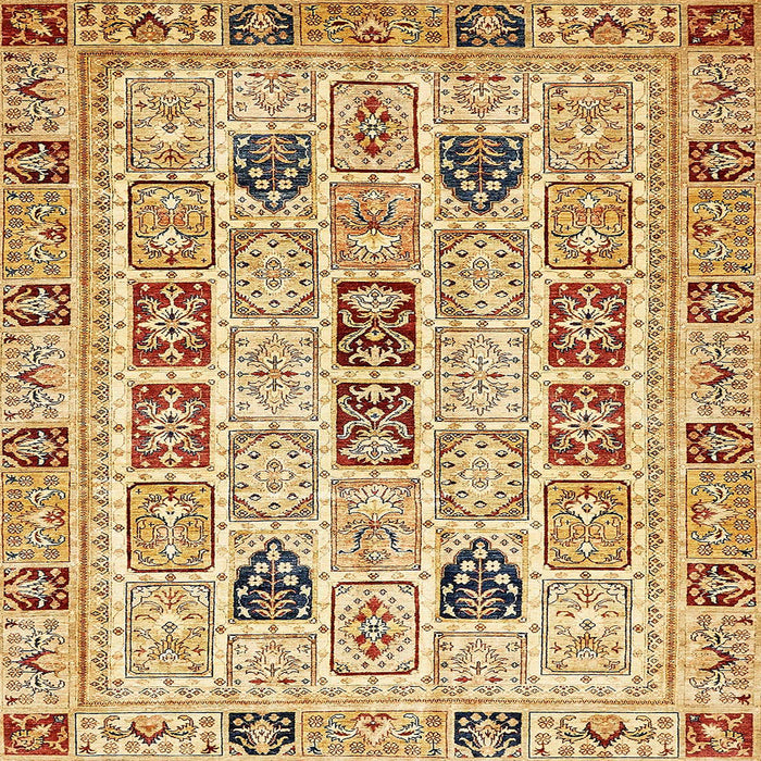 Square Abstract Red Modern Rug, abs353