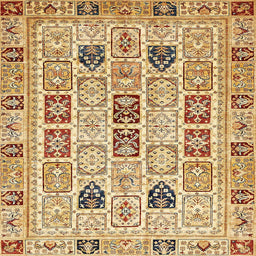 Square Machine Washable Abstract Red Rug, wshabs353