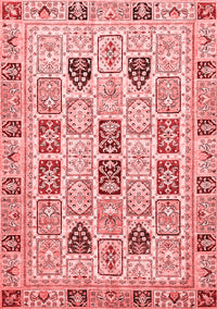 Abstract Red Modern Rug, abs353red