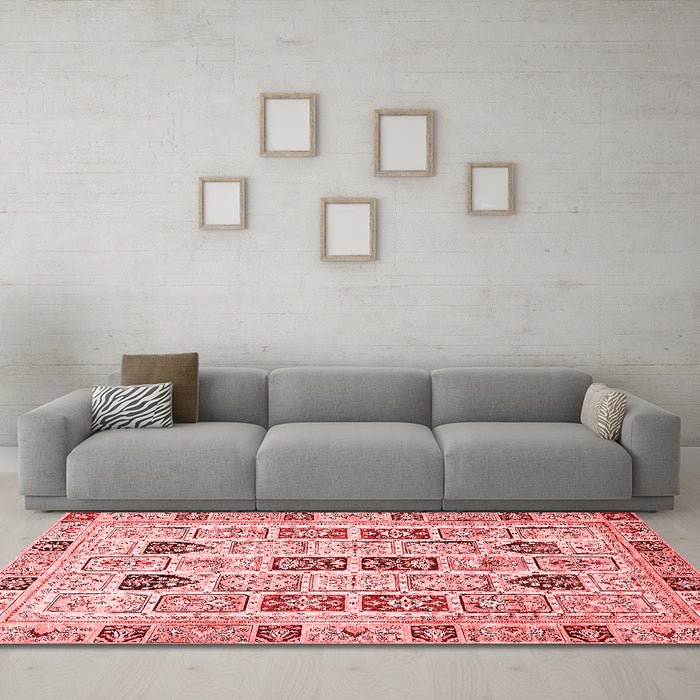Modern Red Washable Rugs