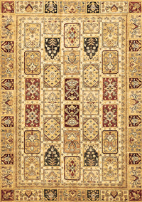 Abstract Brown Modern Rug, abs353brn