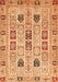 Abstract Orange Modern Rug, abs353org