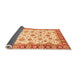 Sideview of Abstract Orange Modern Rug, abs3540org