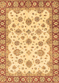 Abstract Brown Modern Rug, abs3540brn