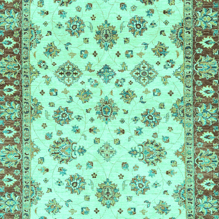 Machine Washable Abstract Turquoise Modern Area Rugs, wshabs3540turq