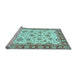 Sideview of Machine Washable Abstract Light Blue Modern Rug, wshabs3540lblu