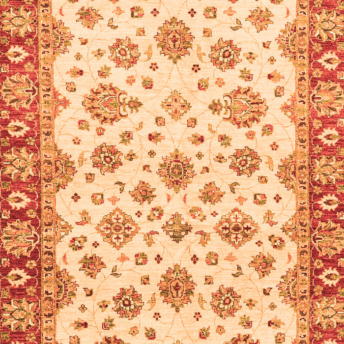 Machine Washable Abstract Orange Modern Area Rugs, wshabs3540org