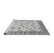 Sideview of Machine Washable Abstract Gray Modern Rug, wshabs3540gry