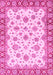 Machine Washable Abstract Pink Modern Rug, wshabs3540pnk