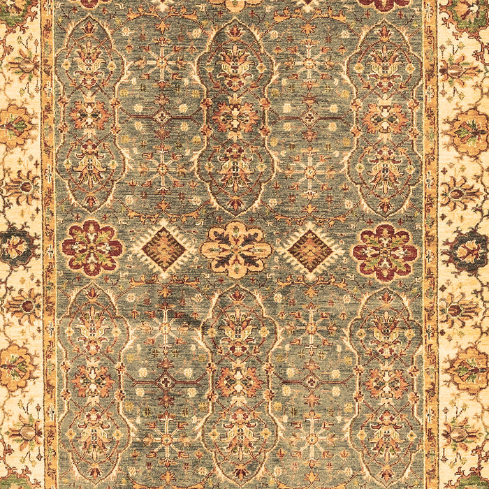 Machine Washable Oriental Brown Traditional Rug, wshabs3541brn
