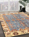 Machine Washable Abstract Tan Brown Rug in a Family Room, wshabs3541