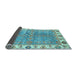 Sideview of Oriental Light Blue Traditional Rug, abs3541lblu