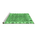 Sideview of Machine Washable Oriental Emerald Green Traditional Area Rugs, wshabs3541emgrn