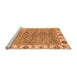 Sideview of Machine Washable Oriental Orange Traditional Area Rugs, wshabs3541org