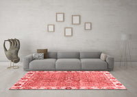 Machine Washable Oriental Red Traditional Rug, wshabs3541red