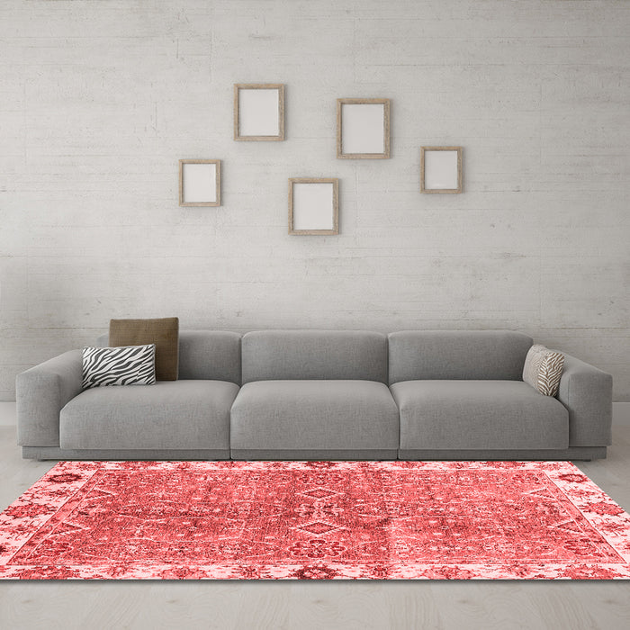 Traditional Red Washable Rugs