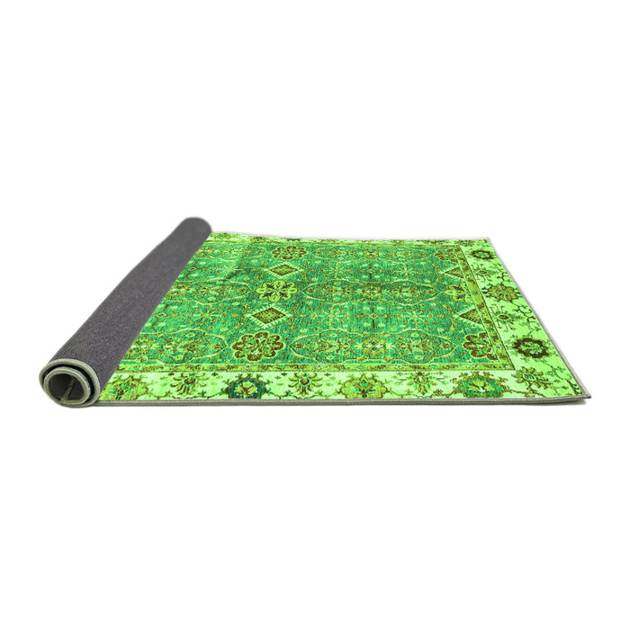 Sideview of Oriental Green Traditional Rug, abs3541grn