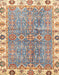 Abstract Tan Brown Oriental Rug, abs3541