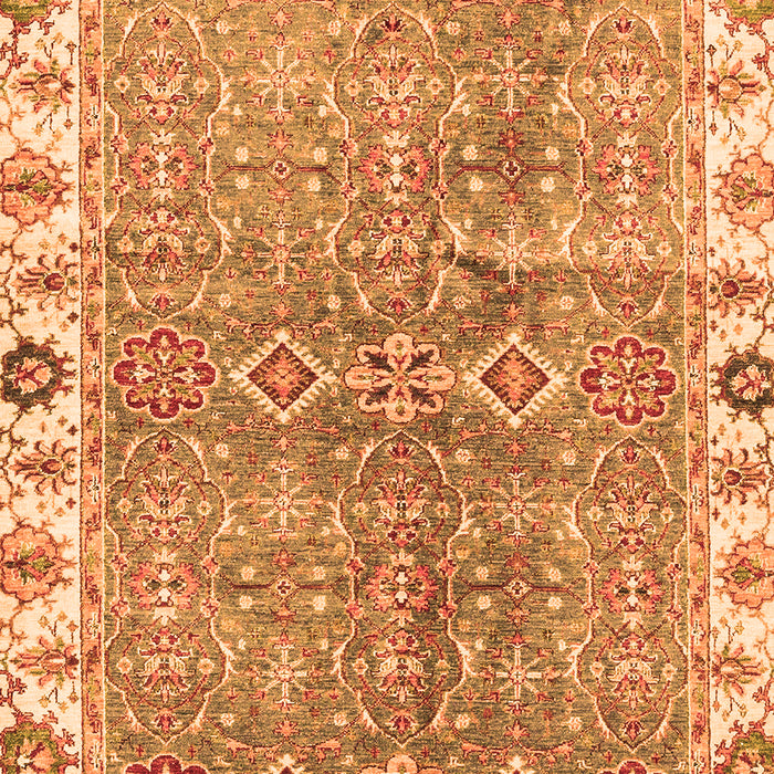 Oriental Orange Traditional Rug, abs3541org
