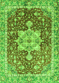 Abstract Green Modern Rug, abs3542grn