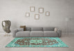 Machine Washable Abstract Light Blue Modern Rug in a Living Room, wshabs3542lblu