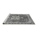 Sideview of Machine Washable Abstract Gray Modern Rug, wshabs3542gry