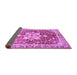 Sideview of Abstract Purple Modern Rug, abs3542pur