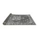 Sideview of Abstract Gray Modern Rug, abs3542gry